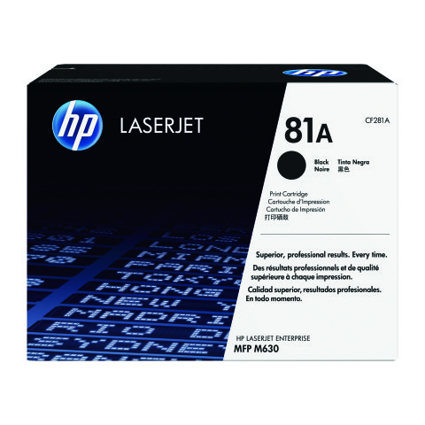 HP 81A CF281A Tóner negro original