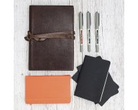Etui met 5 roller balpennen Uni-Balle Eye met dopje assortiment punt 0,7 mm - medium lijn
