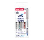 Stylo roller Uni Ball Eye Fine 0,7 mm couleurs assorties - Pochette de 5