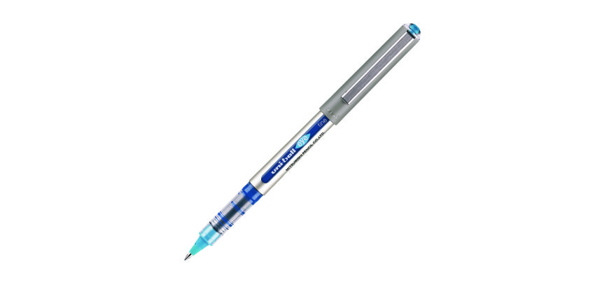 Stylo roller Uni Ball Eye à capuchon pointe 0,7 mm- écriture moyenne