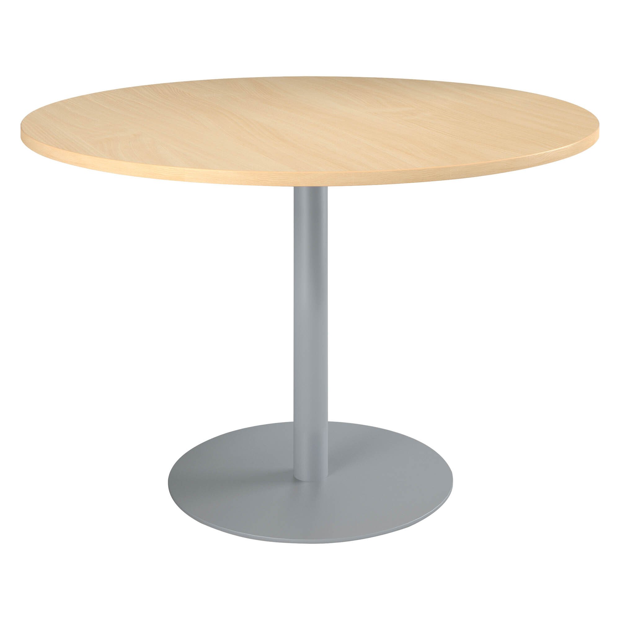 Pack tables rondes 120 cm piètement colonne Excellens hêtre 2 + 1 offerte