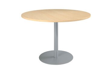 Pack tables rondes 120 cm piètement colonne Excellens hêtre 2 + 1 offerte