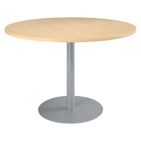 Pack tables rondes 120 cm piètement colonne Excellens hêtre 2 + 1 offerte