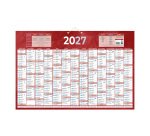 Calendrier annuel mural année 2027 - 13 mois recto / blanc verso - 43 x 65 cm