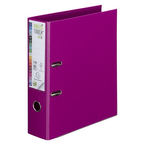Classeur à levier cartonné Exacompta Prem Touch A4 maxi - Dos 8 cm couleur