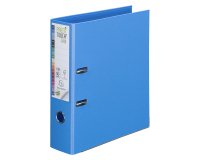 Classeur à levier plastifié Exacompta Prem Touch A4+ dos 8 cm bleu