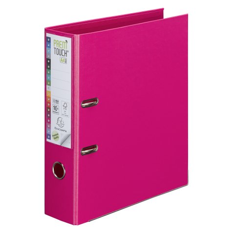 Classeur à levier plastifié Exacompta Prem Touch A4+ - dos 8 cm 