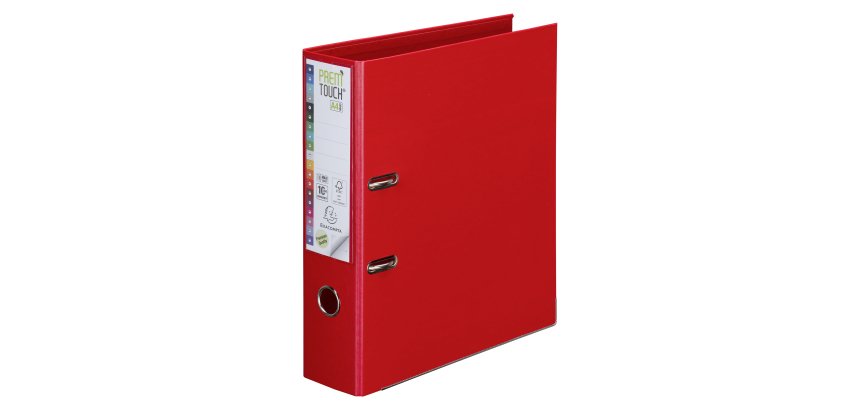Classeur à levier plastifié Exacompta Prem Touch A4+ couleurs assorties - dos 8 cm 
