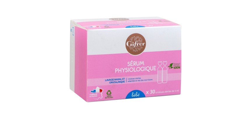 Boîte de 30 unidoses sérum physiologique Gifrer