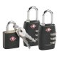 SAVEBAG Pack 2 TSA combination locks + 1 TSA key lock
