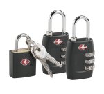 Pack de 2 candados de combinación TSA + 1 candado con llave TSA de regalo Savebag