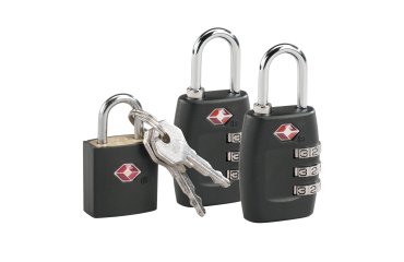 Pack de 2 candados de combinación TSA + 1 candado con llave TSA de regalo Savebag