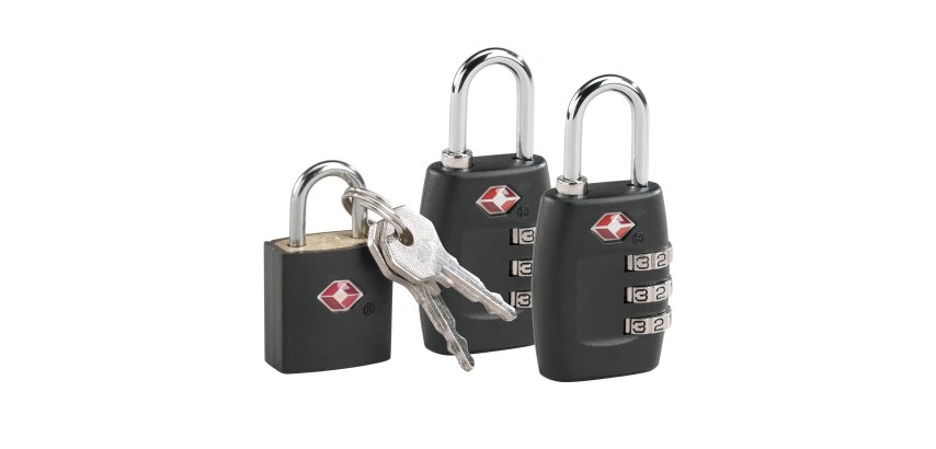 SAVEBAG Pack 2 TSA combination locks + 1 TSA key lock