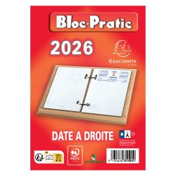 Bloc éphéméride date à droite 2026