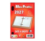 Bloc éphéméride date à droite 2027