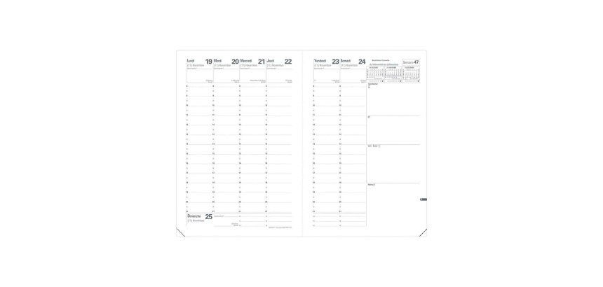 Agenda Quo Vadis Ministre Classique - 16 x 24 cm - 2027