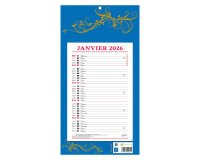 Bloc mensuel à feuillets Millésimé 2026 - 19 x 36 cm