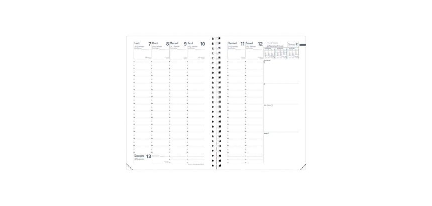 Agenda Quo Vadis Spirale Classique - 16 x 24 cm - 2027