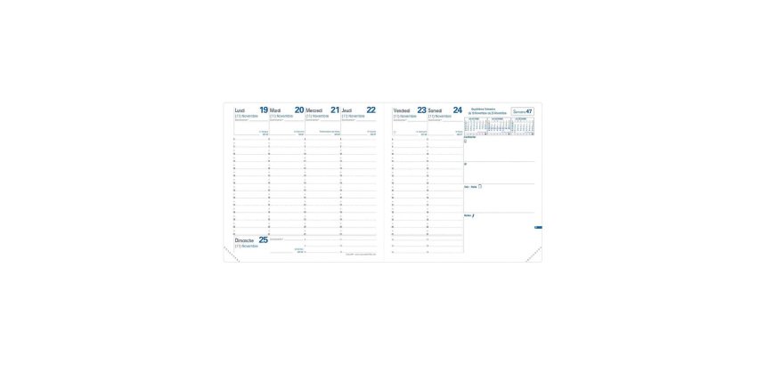 Agenda Quo Vadis Exécutif Classique - 16 x 16 cm - 2027