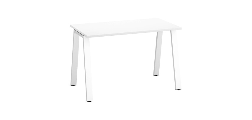 Straight desk ECLA depth 60 cm metal base