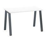 Rechte werkpost Diepte 60 cm metalen onderstel Ecla