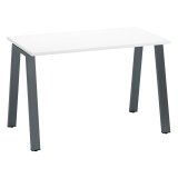 Scrivania dritta bianco 60x120 cm ecla gambe antracite