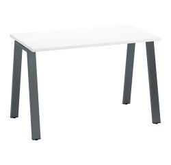 Straight desk ECLA depth 60 cm metal base