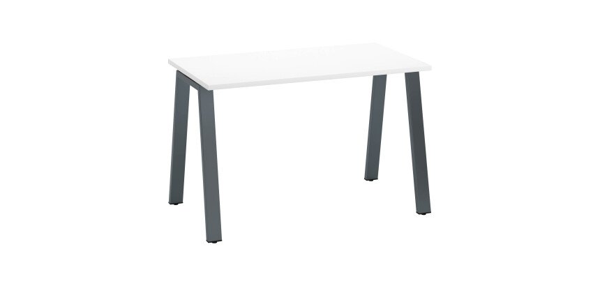 Rechte werkpost Diepte 60 cm metalen onderstel Ecla