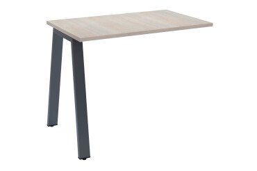 Retour pour bureau manager Ecla de profondeur 100 cm piètement métal