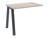 Retour pour bureau manager Ecla de profondeur 100 cm piètement métal