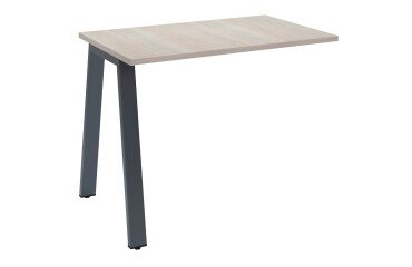 Retour pour bureau manager Ecla de profondeur 100 cm piètement métal