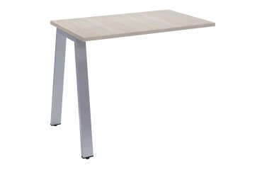 Retour pour bureau manager Ecla de profondeur 100 cm piètement métal