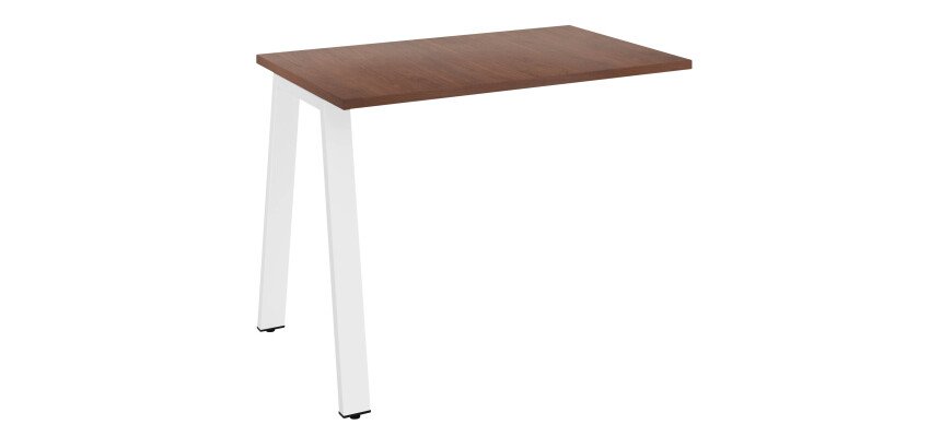 Retour pour bureau manager Ecla de profondeur 100 cm piètement métal