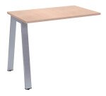 Retour pour bureau manager Ecla de profondeur 100 cm piètement métal