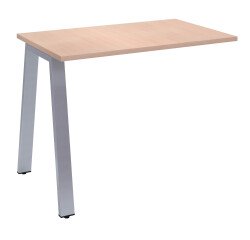 Retour pour bureau manager Ecla de profondeur 100 cm piètement métal