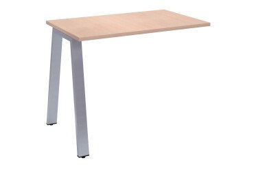 Retour pour bureau manager Ecla de profondeur 100 cm piètement métal