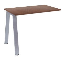 Retour pour bureau manager Ecla de profondeur 100 cm piètement métal