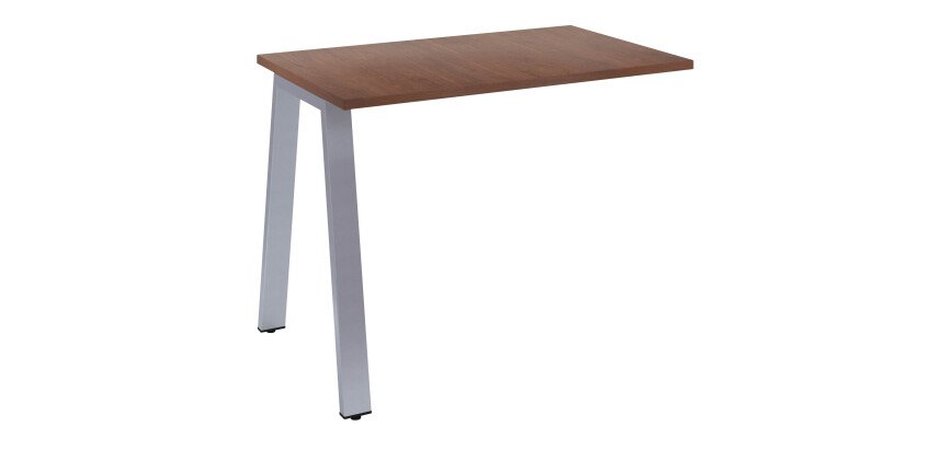 Retour pour bureau manager Ecla de profondeur 100 cm piètement métal