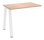 Retour pour bureau manager Ecla de profondeur 100 cm piètement métal