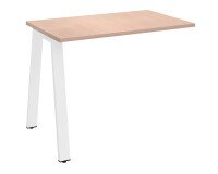 Retour pour bureau manager Ecla de profondeur 100 cm piètement métal