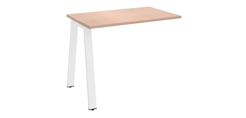 Retour pour bureau manager Ecla de profondeur 100 cm piètement métal