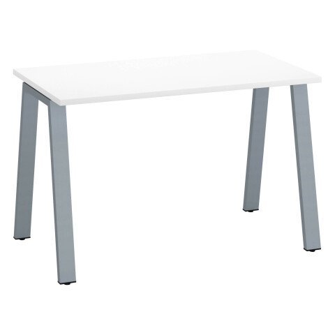 Mesa recta Ecla blanca An 120 x Fon 60 cm patas metal aluminio