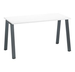 Straight desk ECLA depth 60 cm metal base