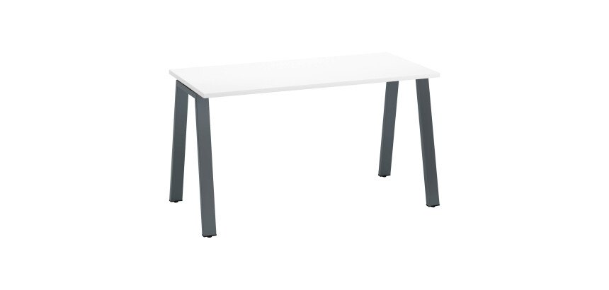 Rechte werkpost Diepte 60 cm metalen onderstel Ecla