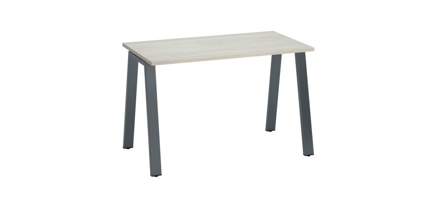 Bureau droit ECLA profondeur 60 cm piètement métal