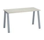 Bureau droit ECLA profondeur 60 cm piètement métal