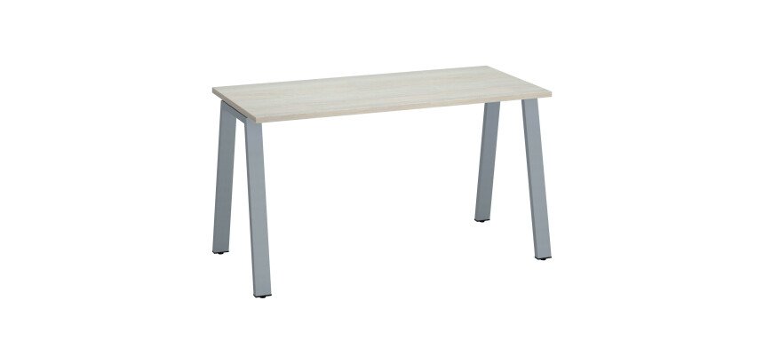 Bureau droit ECLA profondeur 60 cm piètement métal