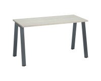 Bureau droit ECLA profondeur 60 cm piètement métal