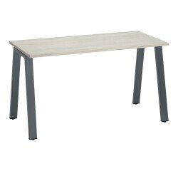 Rechte werkpost Diepte 60 cm metalen onderstel Ecla