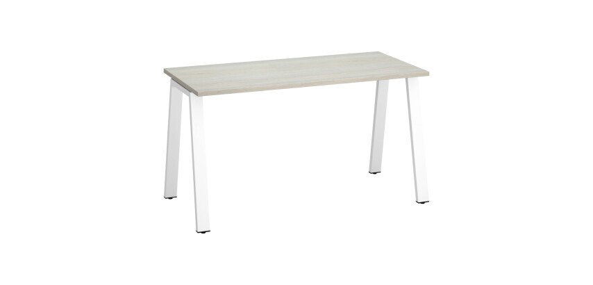 Straight desk ECLA depth 60 cm metal base